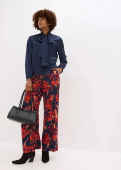 Schluppenbluse aus fließendem Satin