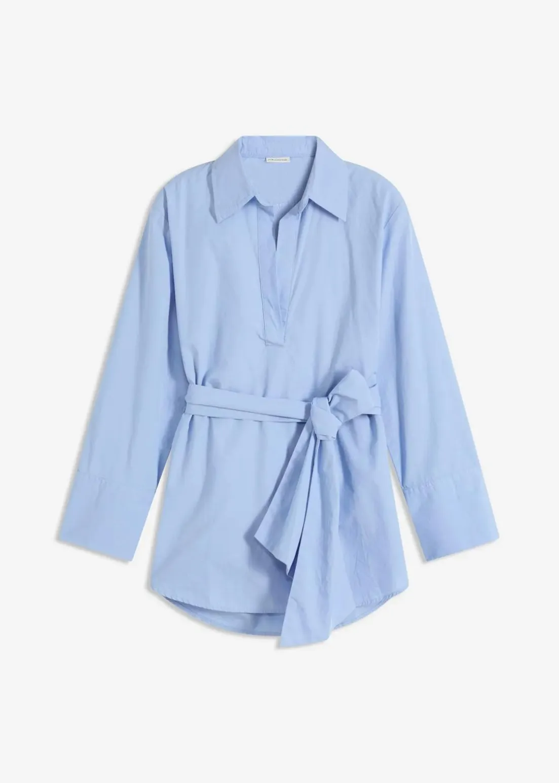 Schluppenbluse aus reiner Baumwolle