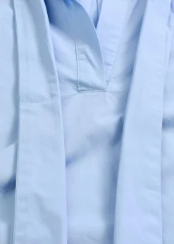 Schluppenbluse aus reiner Baumwolle