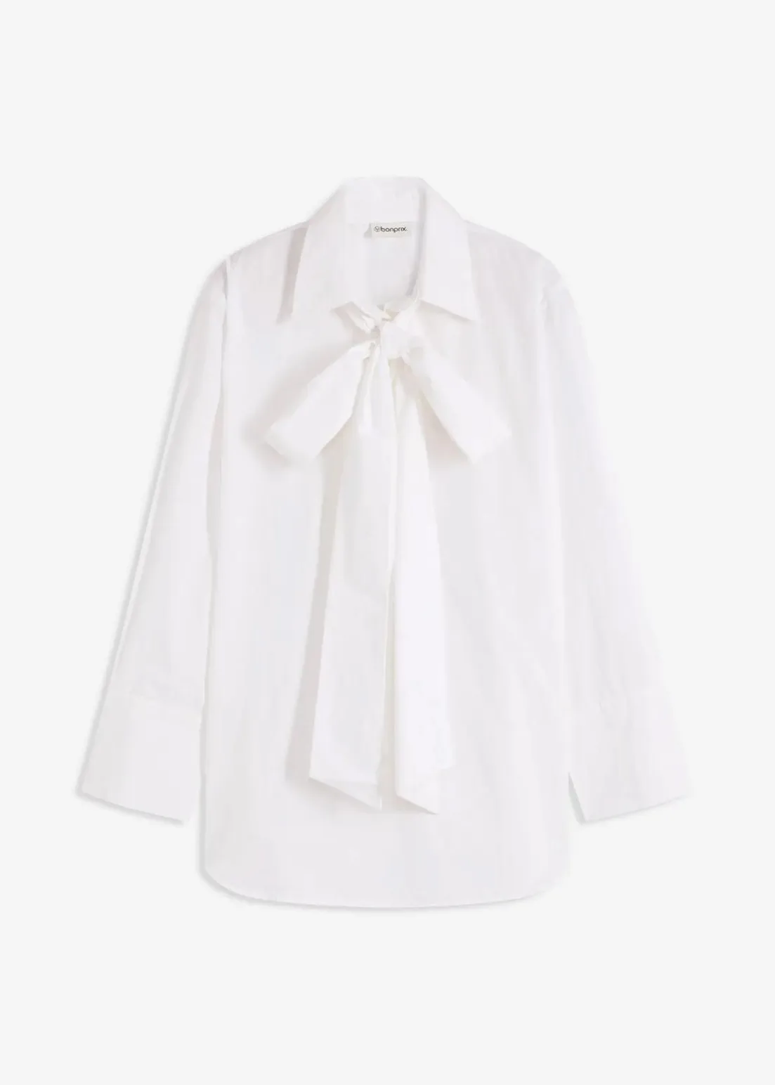 Schluppenbluse aus reiner Baumwolle