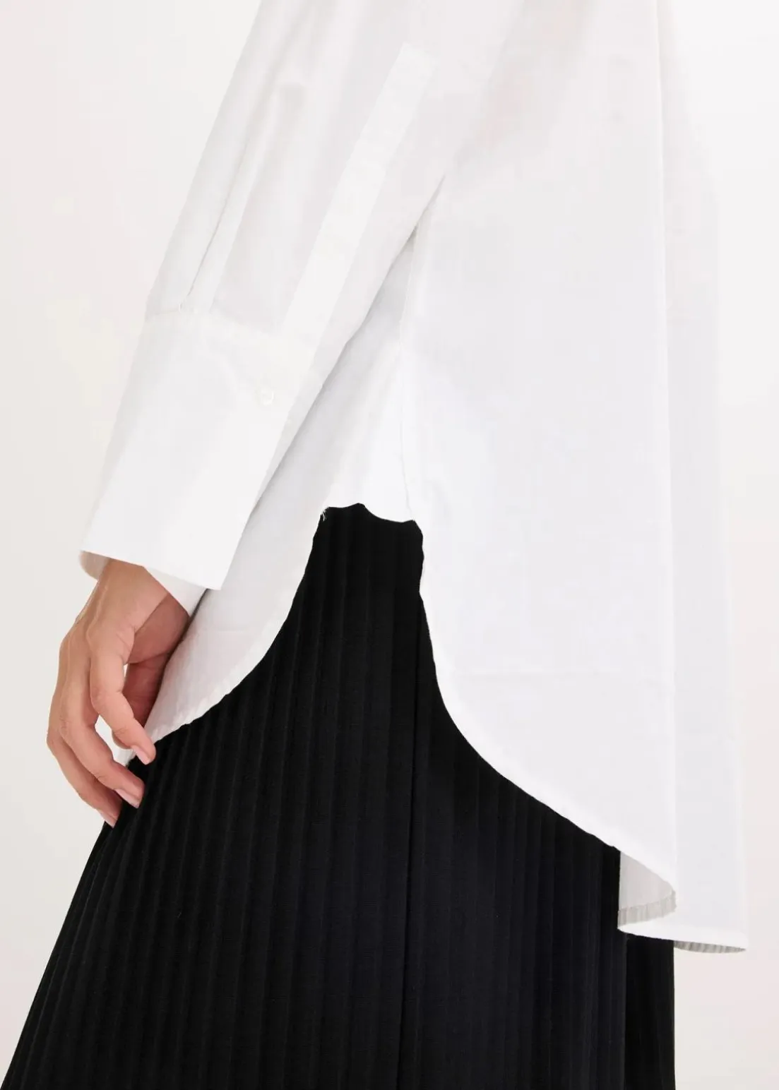 Schluppenbluse aus reiner Baumwolle