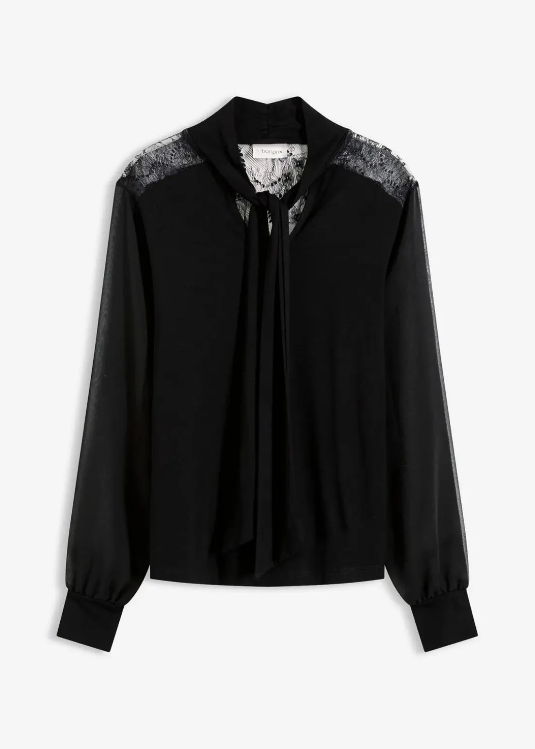 Schluppenshirt mit Spitze