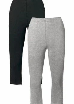 Schmal geschnittene Capri-Leggings (2er Pack)