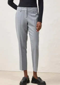 Schmale Hose mit weichem Wollanteil