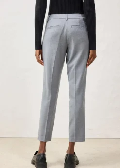 Schmale Hose mit weichem Wollanteil