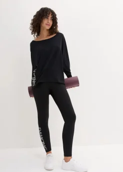 Schnelltrocknendes Sport-Shirt mit Retro-Print