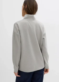 Scuba-Shirt mit Stehkragen