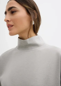 Scuba-Shirt mit Stehkragen