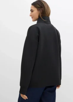 Scuba-Shirt mit Stehkragen