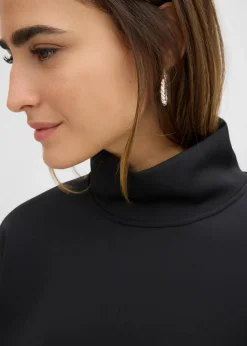 Scuba-Shirt mit Stehkragen