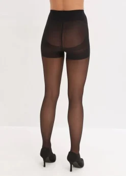 Semitransparente Strumpfhose mit Komfortbündchen + leichte Kompression, 30 DEN