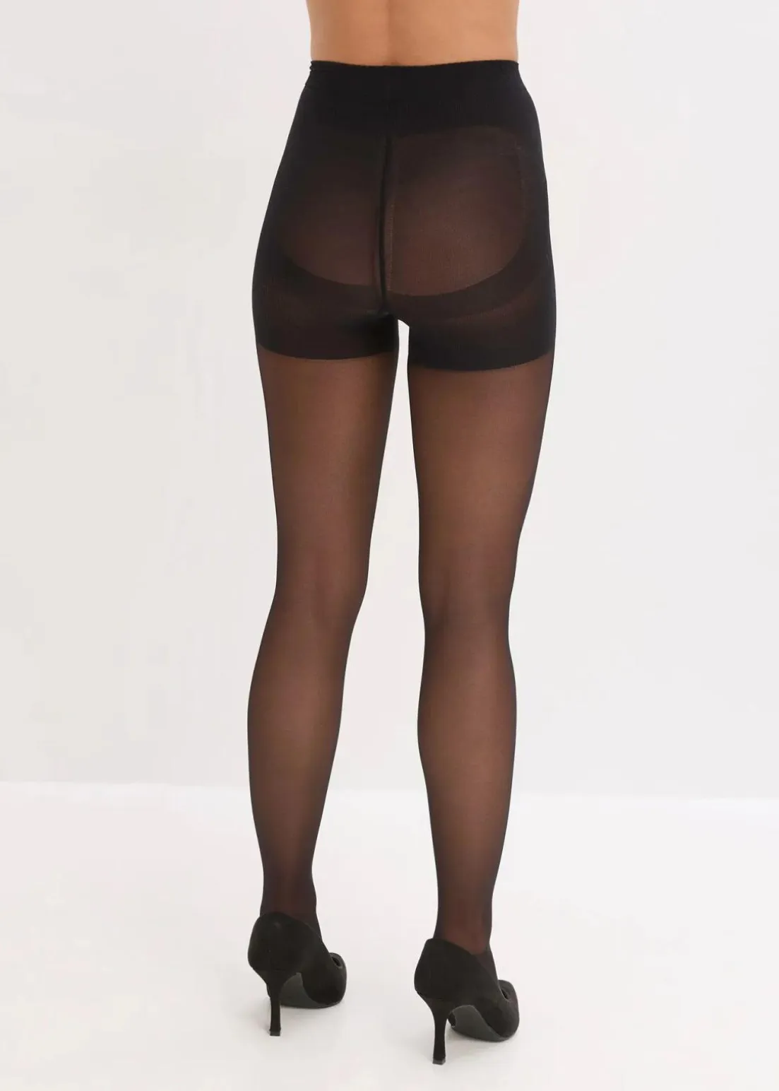 Semitransparente Strumpfhose mit Komfortbündchen + leichte Kompression, 30 DEN