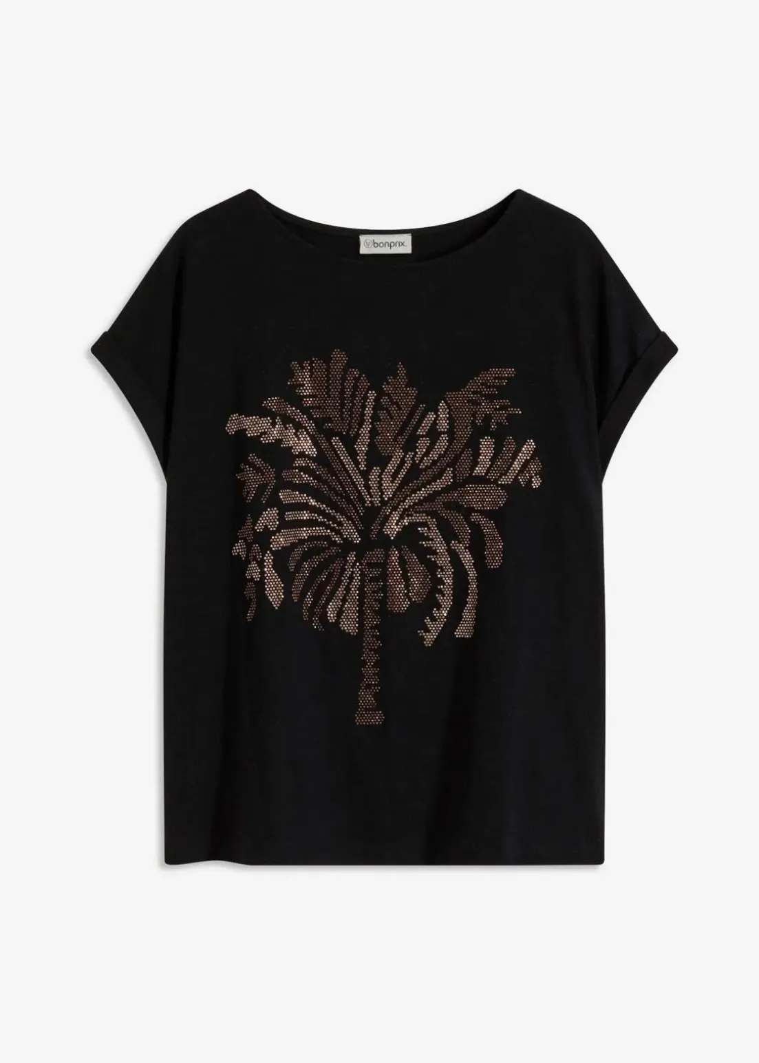 Shirt aus Baumwolle mit Nietenapplikation