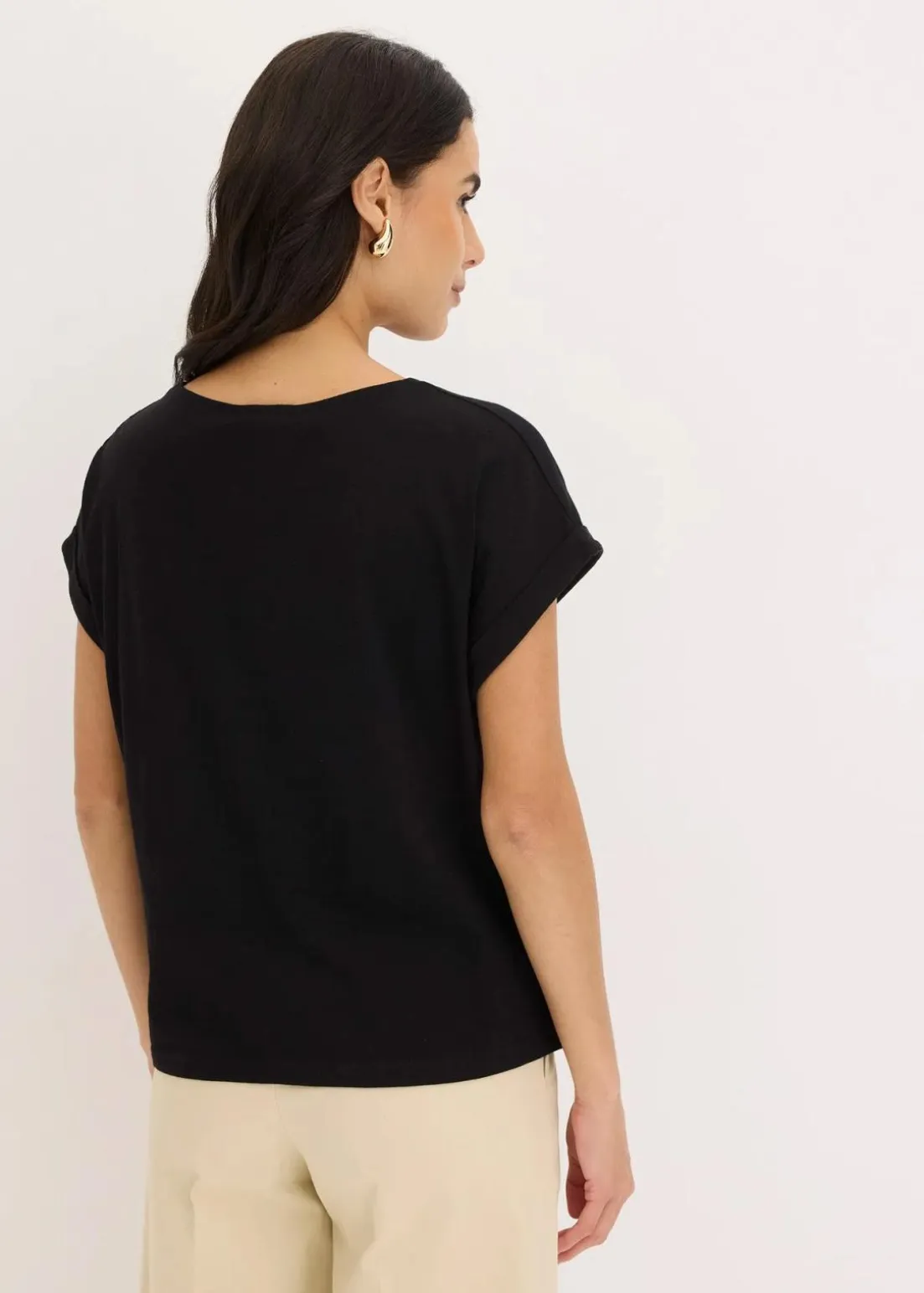 Shirt aus Baumwolle mit Nietenapplikation