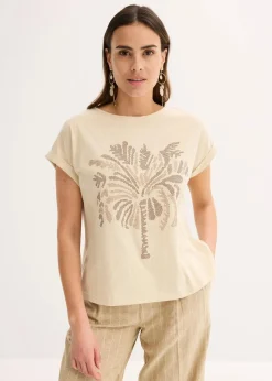 Shirt aus Baumwolle mit Nietenapplikation