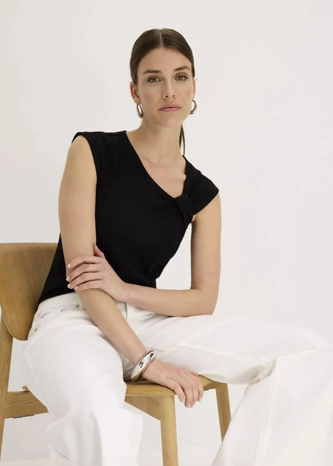 Shirt aus elastischem Baumwoll-Mix