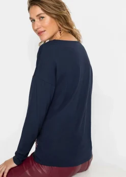 Shirt aus fließendem Viskose-Mix