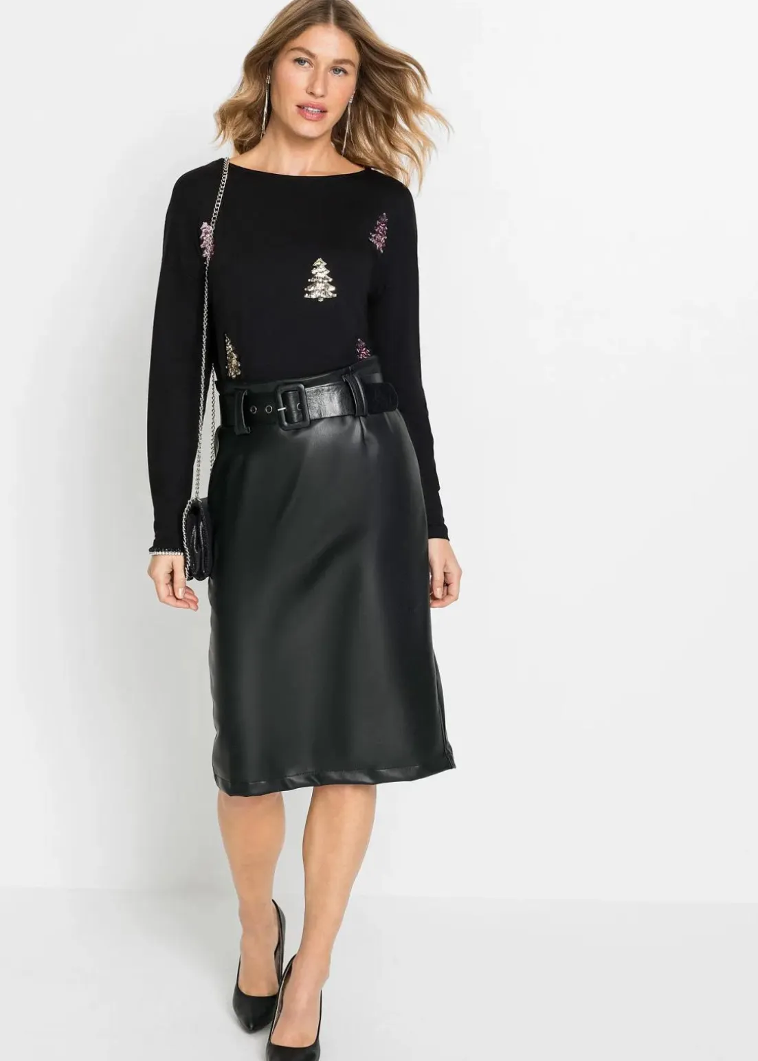 Shirt aus fließendem Viskose-Mix