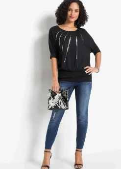 Shirt aus fließendem Viskose-Mix