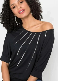 Shirt aus fließendem Viskose-Mix