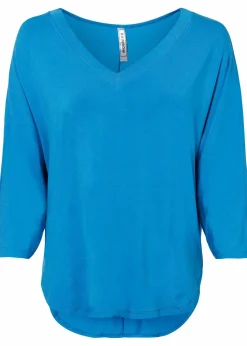 Shirt aus fließendem Viskose-Mix