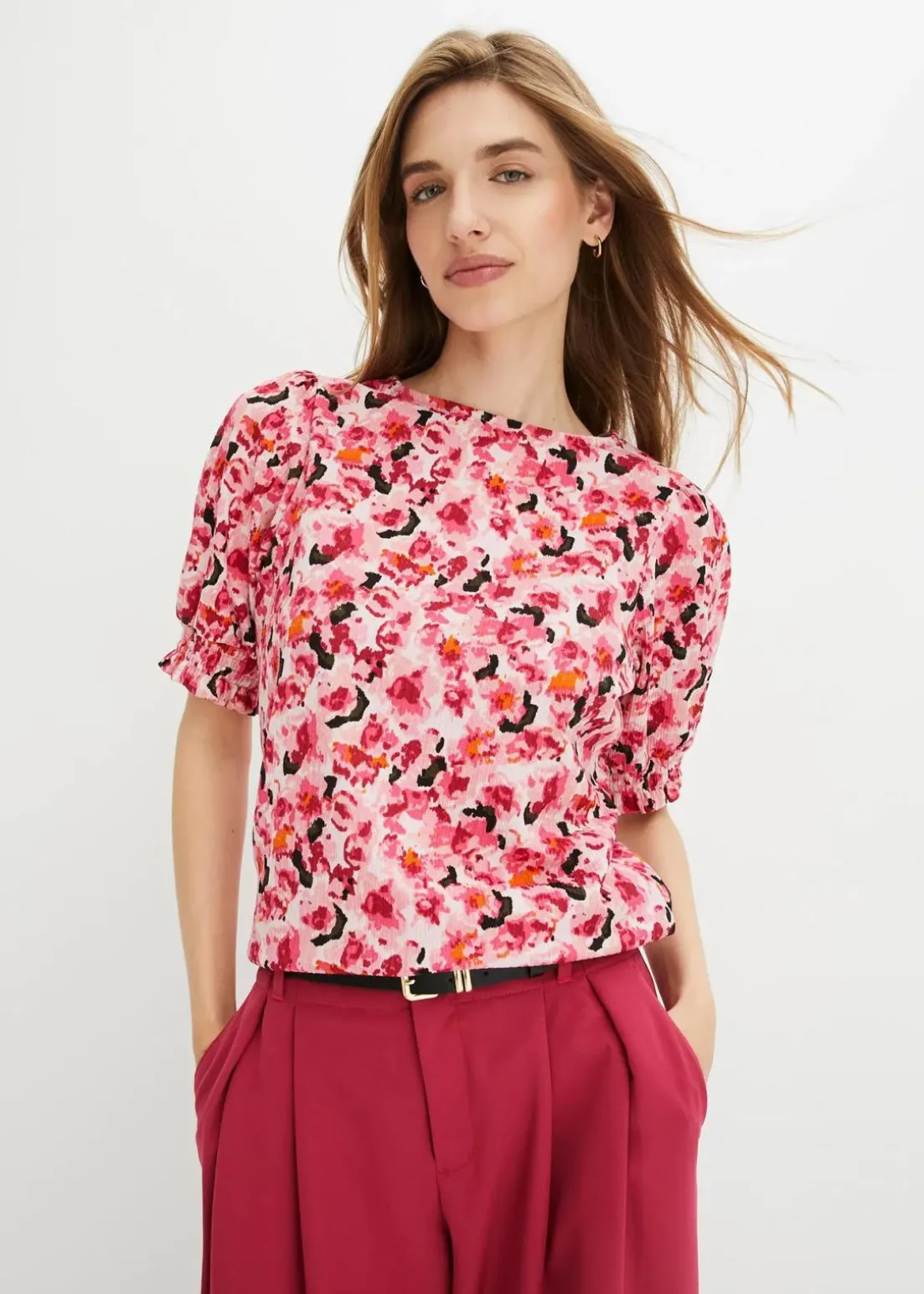 Shirt aus leichtem Crêpe