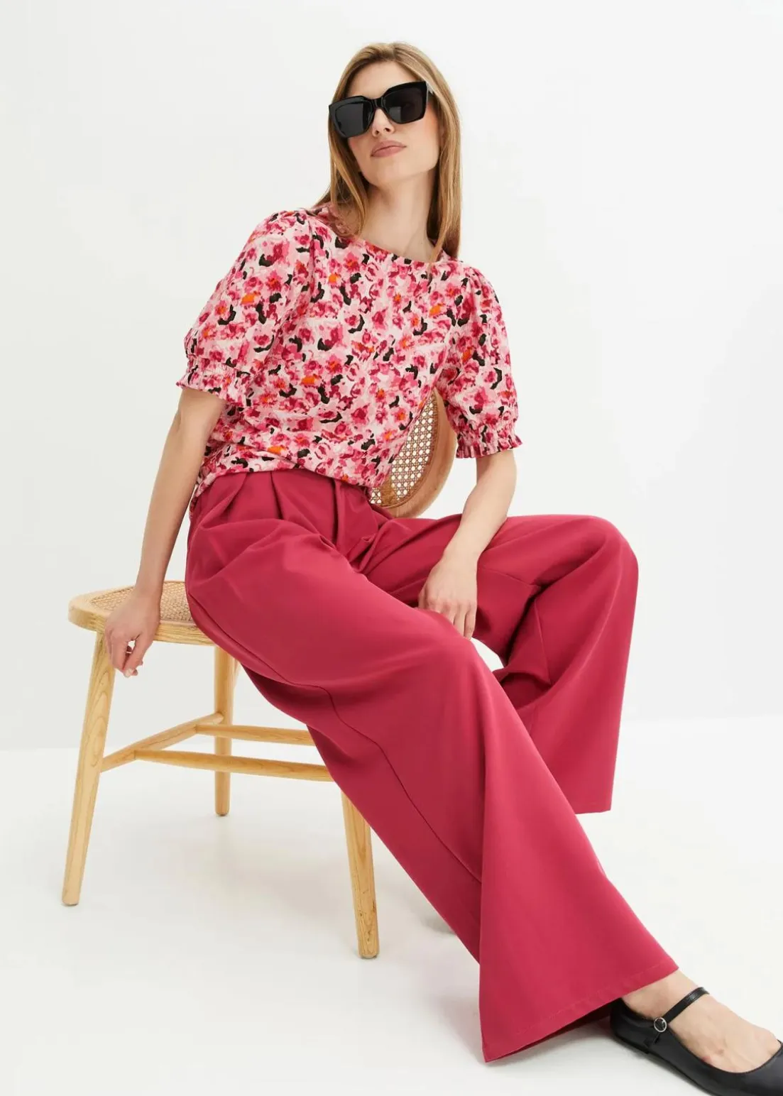 Shirt aus leichtem Crêpe