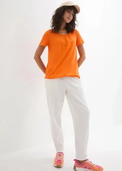 Shirt aus reiner Baumwolle, Kurzarm