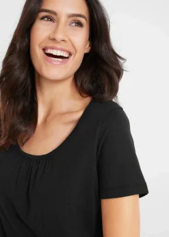 Shirt aus reiner Baumwolle, Kurzarm