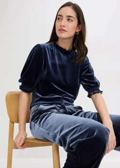 Shirt aus softem Samt