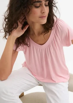 Shirt aus Viskose-Mix