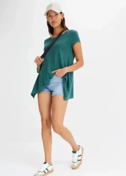 Shirt in asymmetrischer Länge