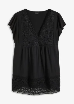 Shirt in Viskose-Baumwoll-Mix