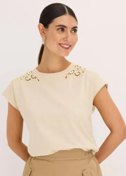 Shirt mit Crochet Detail