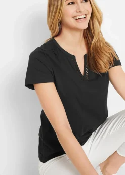 Shirt mit dekorativem Ausschnitt