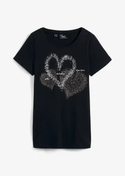 Shirt mit Herzdruck aus Bio-Baumwolle