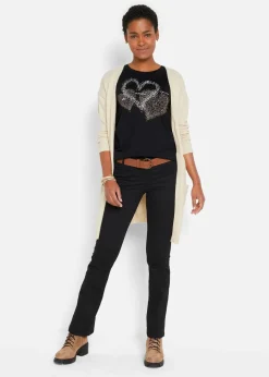 Shirt mit Herzdruck aus Bio-Baumwolle