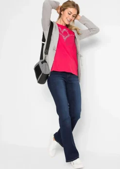 Shirt mit Herzdruck aus Bio-Baumwolle