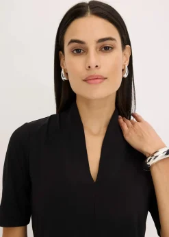 Shirt mit Kelchkragen