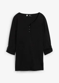 Shirt mit Knopfleiste aus reiner Bio-Baumwolle