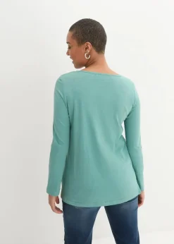 Shirt mit Knopfleiste aus reiner Bio-Baumwolle