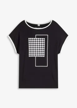 Shirt mit Kontrast Piping