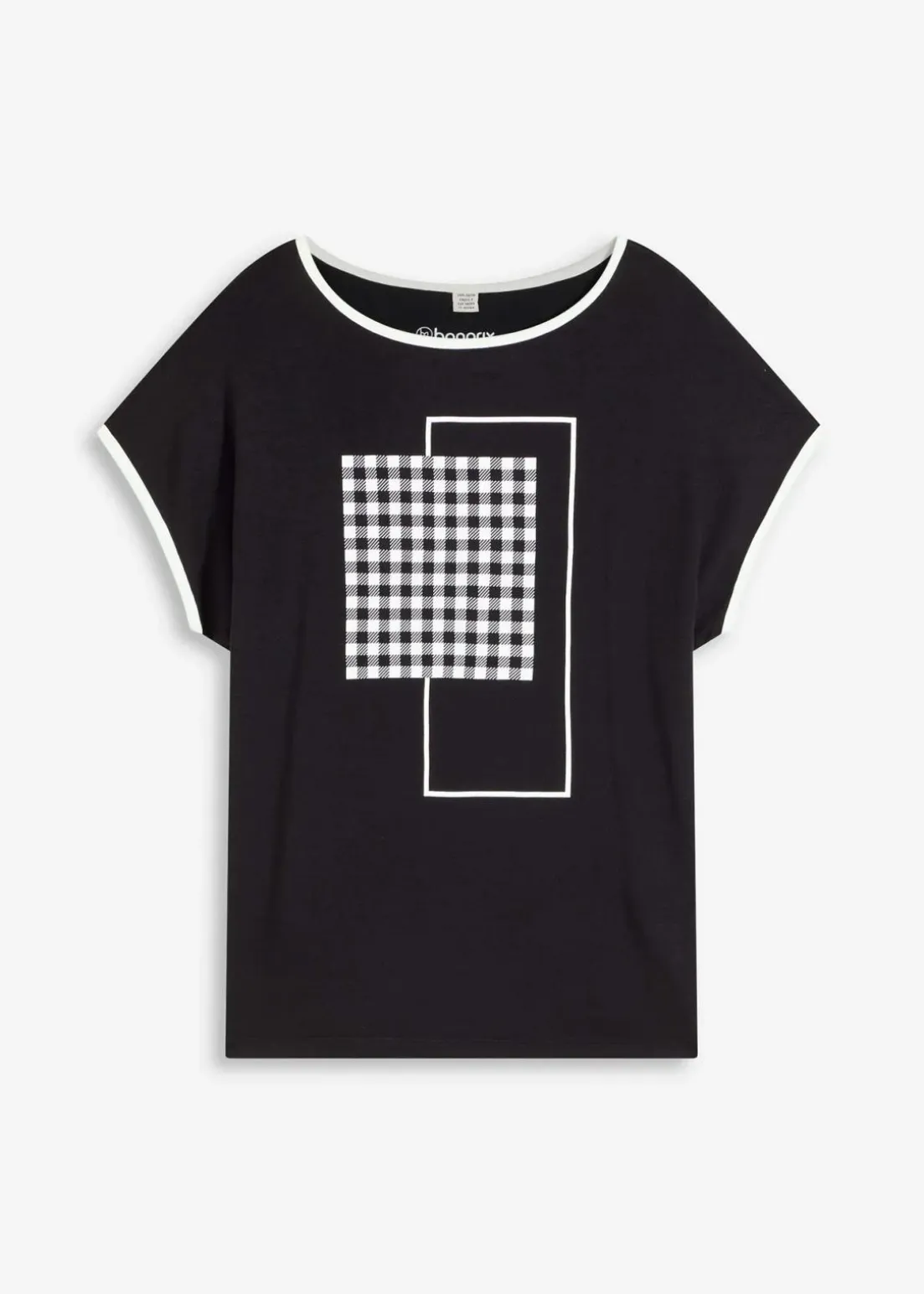 Shirt mit Kontrast Piping