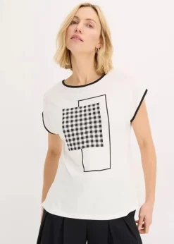 Shirt mit Kontrast Piping