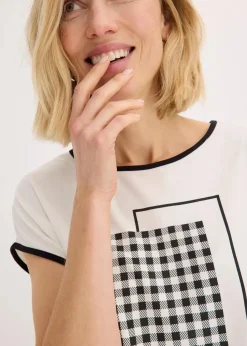 Shirt mit Kontrast Piping