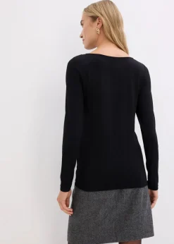 Shirt mit Mesheinsatz und Glitzersteinchen