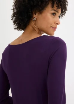 Shirt mit Mesheinsatz und Glitzersteinchen