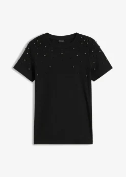 Shirt mit Perlen-Applikation