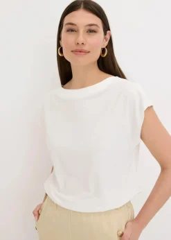 Shirt mit Satinpasse