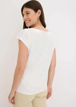 Shirt mit Satinpasse